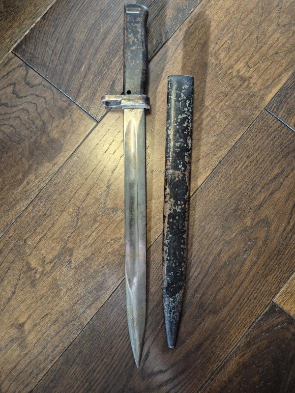 WW1 GERMAN K98 M1916 LAST DITCH ERZATZ BAYONET
