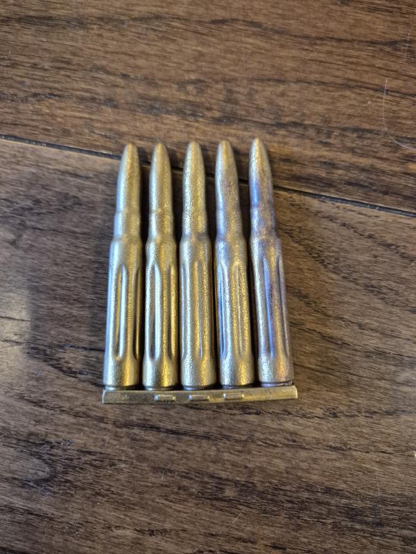 1939 dated German Gewehr K98 practice rounds 5 in total