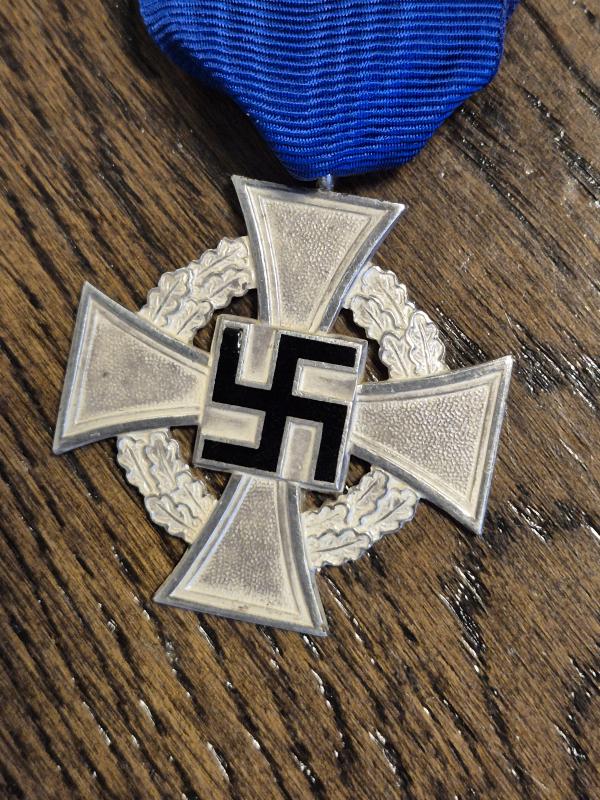 WW2 GERMAN 25 YEAR FAITHFUL SERVICE CROSS