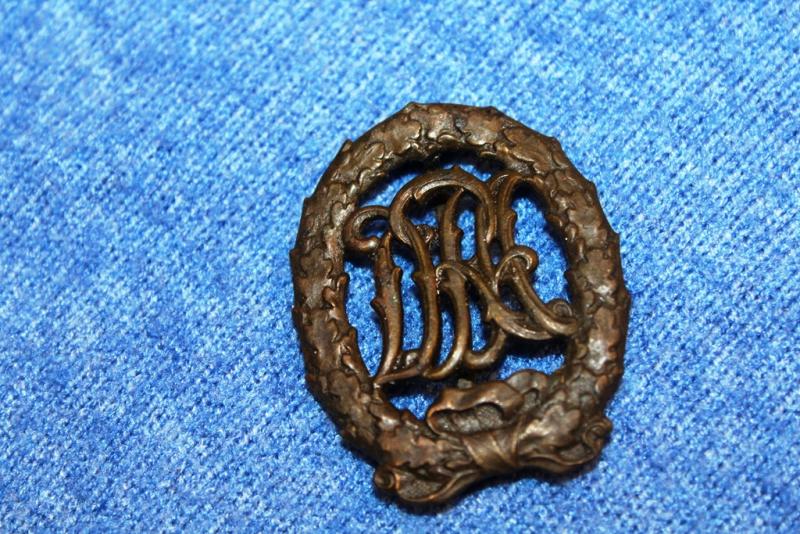 WW2 German DRL badge with a maker stamp
